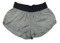 Šedé šusťákové kraťasy Mirella