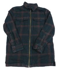 Čierno-ružová kockovaná košeľa River Island