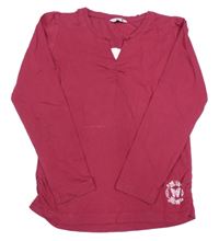 Vínové tričko s motýlom Tchibo