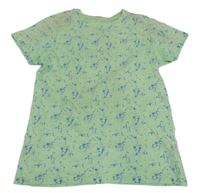 Světlezeleno-modré skvrnité tričko PRIMARK