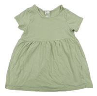Khaki bavlnené šaty H&M