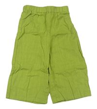 Zelené široké nohavice Shein
