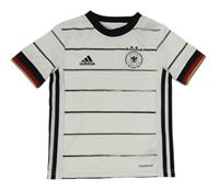 Bílé sportovní tričko s potiskem Adidas