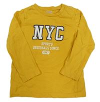 Žlté tričko s nápisom zn. H&M