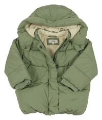 Khaki šusťáková zimní bunda s kapucí S. Oliver