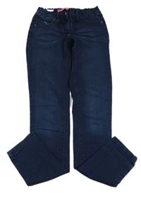 Tmavomodré skinny rifle 