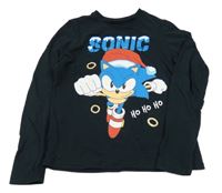 Čierne tričko so Sonicem
