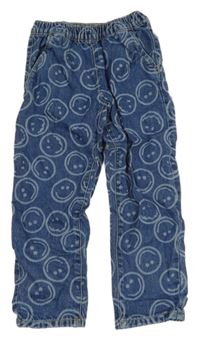 Modré rifle so smajlíkmi