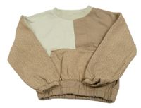 Béžovo-hnedá bodkovaná á mikina Nutmeg