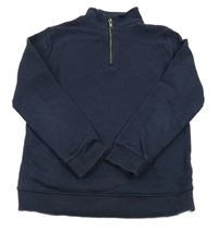 Tmavomodrá mikina so stojačikom M&S