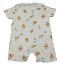 Sivý kraťasový overal s Púem Disney