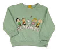 Svetlozelená mikina so Snoopym