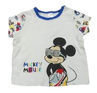 Bielo-modré tričko s Mickeym zn. Disney