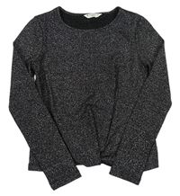 Čierno-strieborné tričko Matalan
