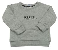 Sivá mikina s logom Ted Baker
