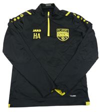 Černo-žlutá sportovní mikina s logem Jako