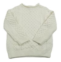 Bílý vzorovaný svetr Joules 