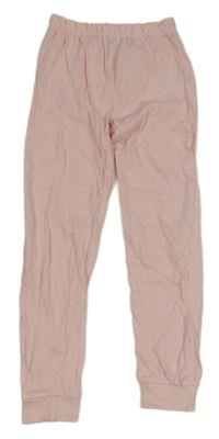 Světlerůžové pyžamové kalhoty 