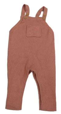 Ružové rebrované pletené na traké nohavice F&F