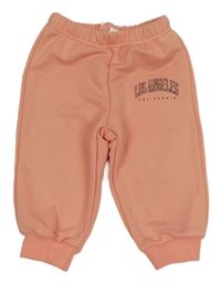 Lososové tepláky s nápisom Shein