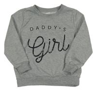 Sivá melírovaná mikina s nápisom