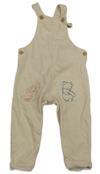 Béžové teplákové lacláče s medvídkem Pú a Tygrem Disney 