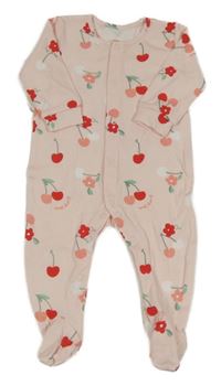 Světlerůžový overal s třešničkami Matalan