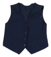 Tmavomodrá společenská vesta H&M