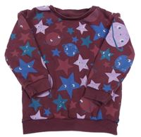 Vínová mikina s vesmírom Primark