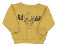 Žltá oversize mikina so Simbou Disney