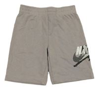 Béžové teplákové kraťasy s logem Nike