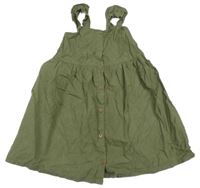 Khaki prepínaci plátenné šaty H&M