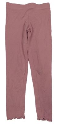Růžové žebrované legíny Primark