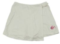Biela tepláková skort sukňa s rybkou Kids