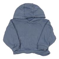 Modrošedá oversize mikina s klokakou a kapucňou Primark