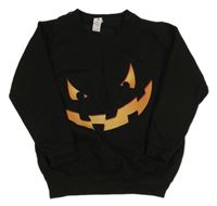 Čierna mikina s tekvicou AWDis