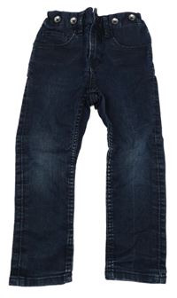 Tmavomodré skinny fit rifle H&M