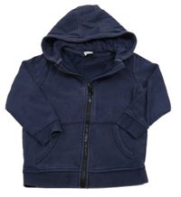 Tmavomodrá prepínaci mikina s kapucňou George