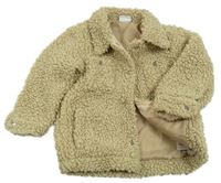 Béžová huňatá podšitá košeľová bunda PEP&CO