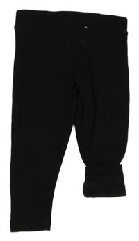 Čierne teplákové zateplené legíny PRIMARK