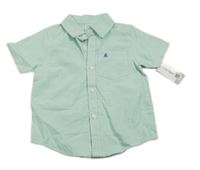 Nové - mátová melírovaná košeľa s lodičkou carter's