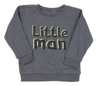 Tmavosivá mikina s nápismi St. Bernard