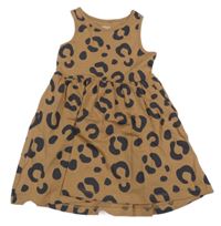 Hnedo-čierne vzorované šaty F&F