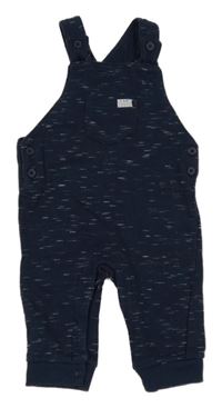 Tmavomodré melírované laclové tepláky s kapsou F&F