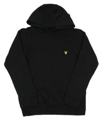 Černá mikina s kapsou a kapucí LYLE&SCOTTT