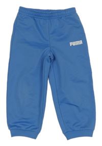 Modré športové tepláky s logom PUMA