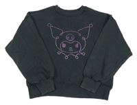 Čierna oversize crop mikina s Kuromi H&M