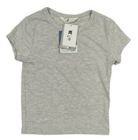 Sivé melírované crop tričko zn. H&M