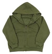Khaki prepínaci mikina s kapucňou