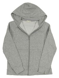 Sivá melírovaná prepínaci mikina s kapucňou H&M